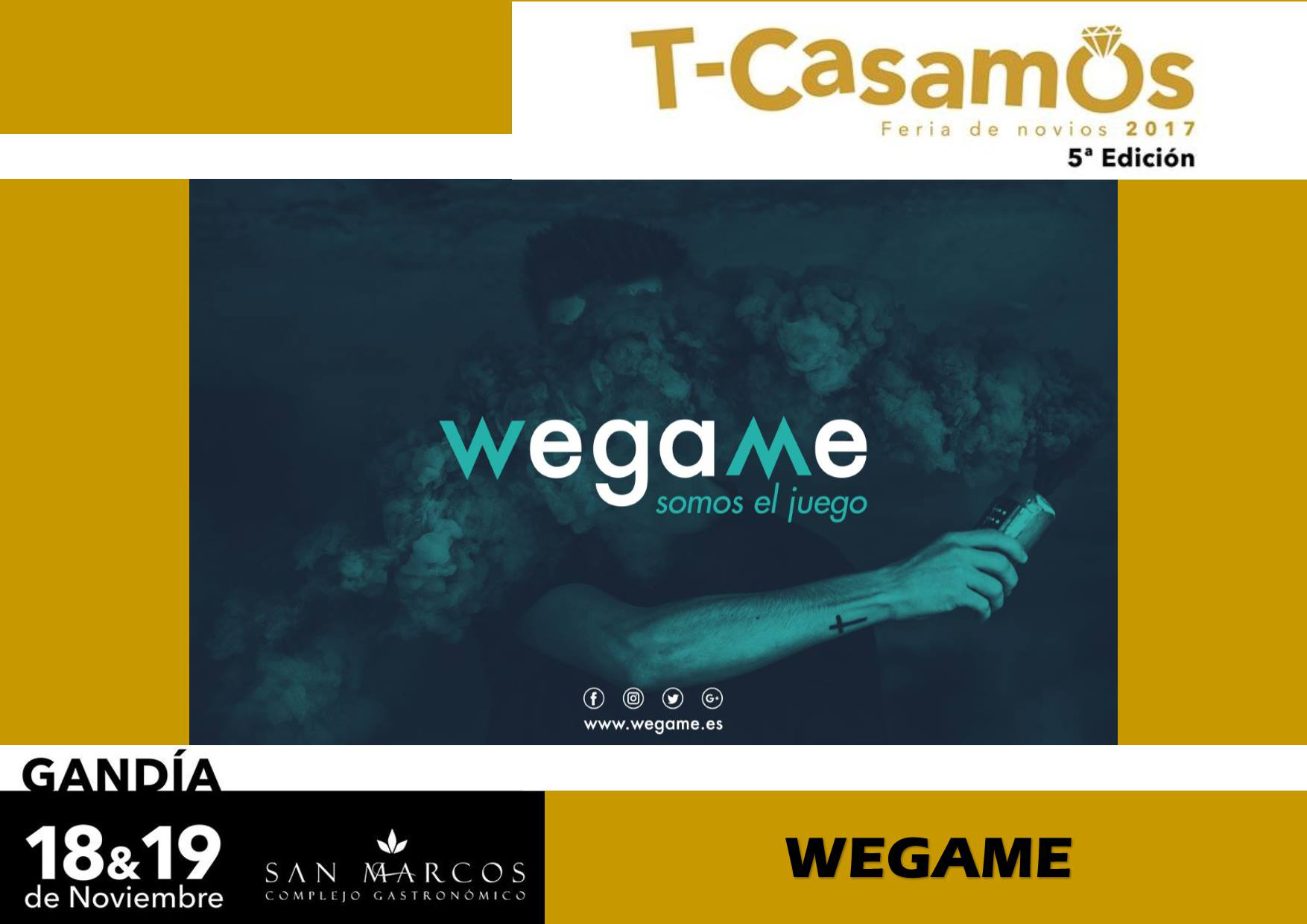 Wegame estará presente en la Feria T-Casamos (Gandía)